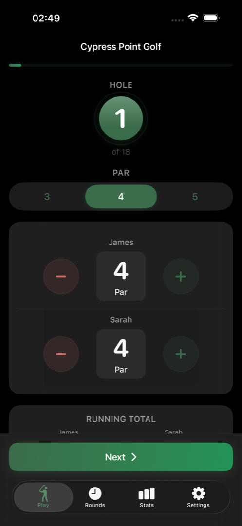 Birdie in dark mode with elegant dark interface